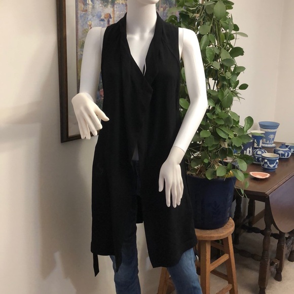 Helmut Lang Long Black Torsion Vest - Picture 4 of 11
